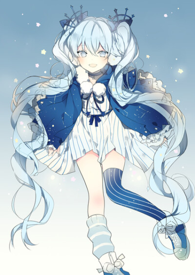 id=53395297 作者：Lpip snowmiku 冬の夜 原设：piyo