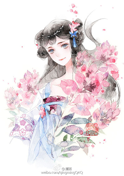 ＃水彩插画＃绘师：清茗