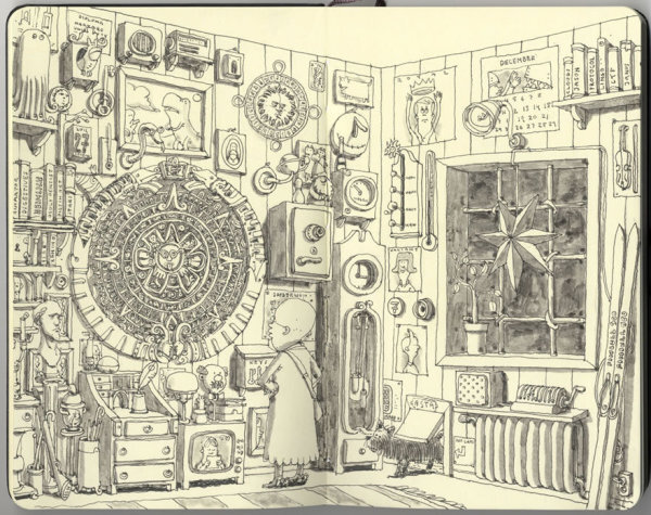 插画家mattias adolfsson 的作品，速写，随笔，手绘，艺术，人物，涂鸦，色彩，清新