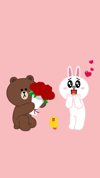 iPhone 壁纸 LINE cony brown 可妮 布朗