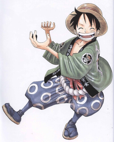 《ONE PIECE》（ワンピース）海贼王 原画图集欣赏♪ #尾田荣一郎# 路飞