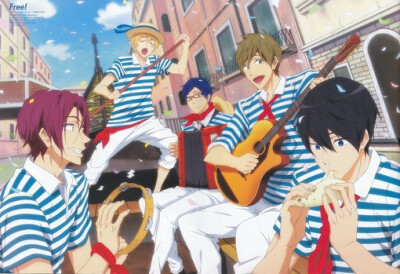 京都动画《free!》男子游泳部 海报壁纸