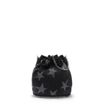 BLACK FALABELLA DENIM STAR BUCKET BAG，EUR 695