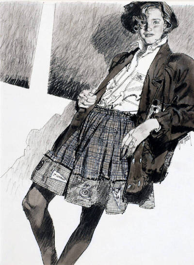 服装设计，时尚插画