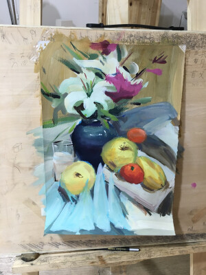 水粉画