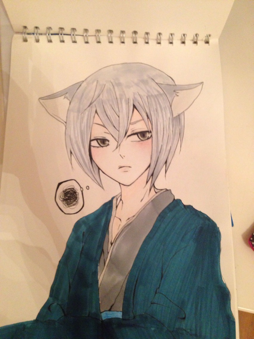 手绘马克笔巴卫