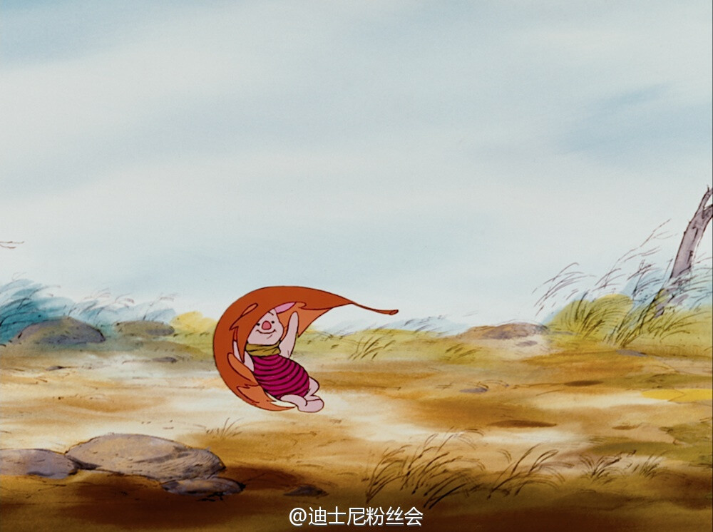 小熊维尼、小猪皮杰，秋天到了