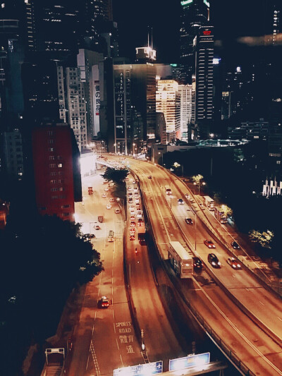 香港街头夜景 九龙 JL.