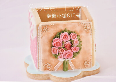 糖霜饼干盒子 3D玫瑰