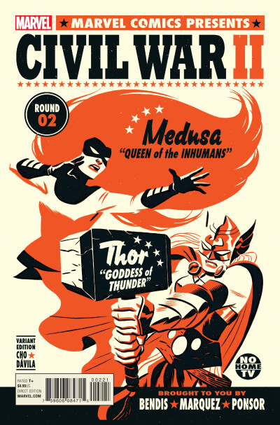 Civil War II #2 variant cover by Michael Cho