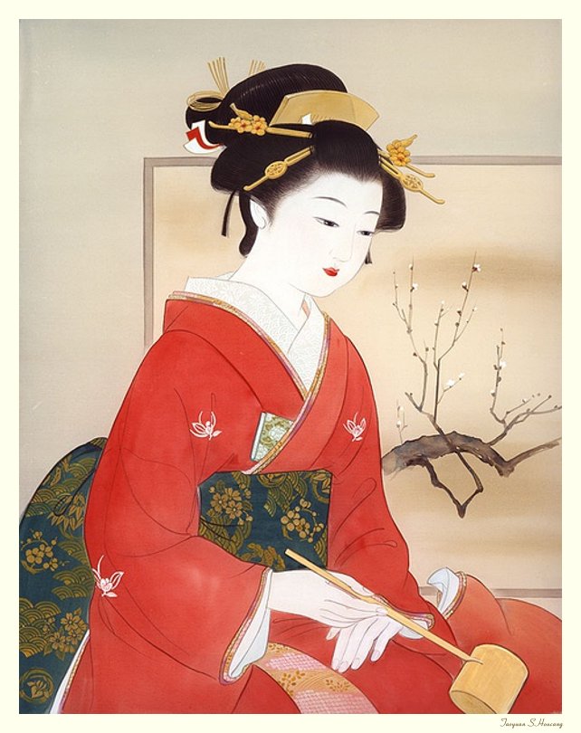 东瀛之花，和服美姬。丨来自日本插画师Kish… - 高清图片，堆糖，美图壁纸兴趣社区