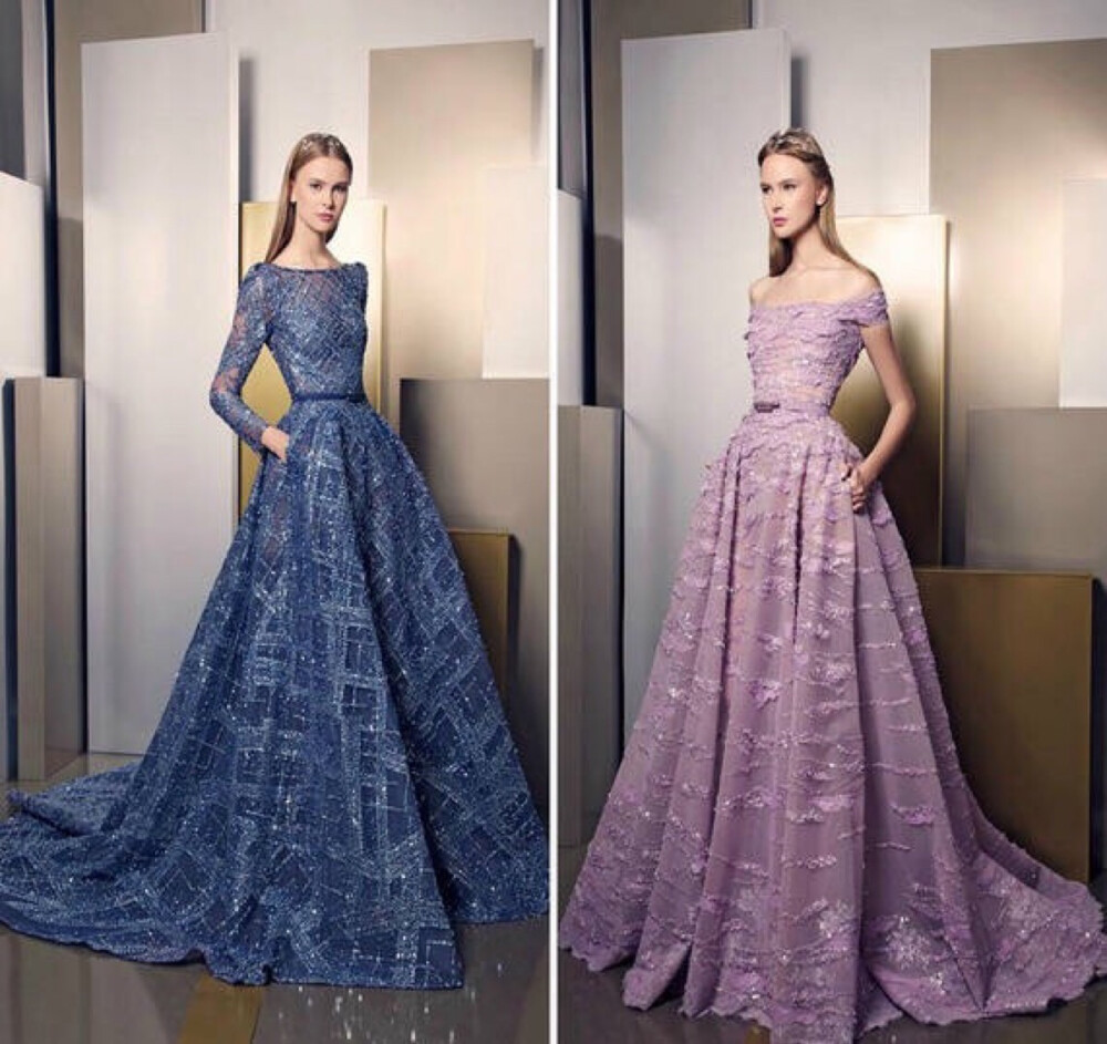 Ziad Nakad SS 2016 Haute Couture｜同样来自黎巴嫩仙裙Ziad Nakad的2016春夏高级定制系列。奢华大气，尽显尊贵！[心]