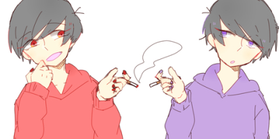 pixiv id=54913012 paka松 パーカー松 おそ松 一松 CP
