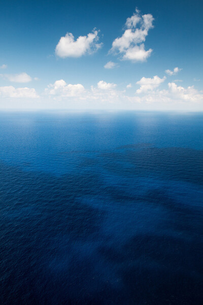 大海 海天一色 天空 白云