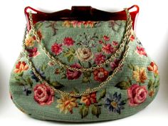 Large Vintage Tapestry Purse