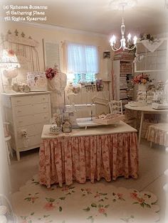 beautiful sewing space