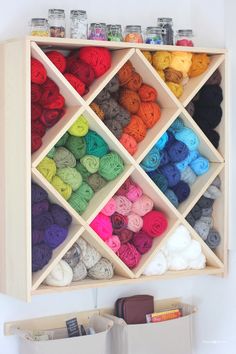 I love this ... I was thinking about having something similar :-) Repeat
Crafter Me: Yarn Storage System