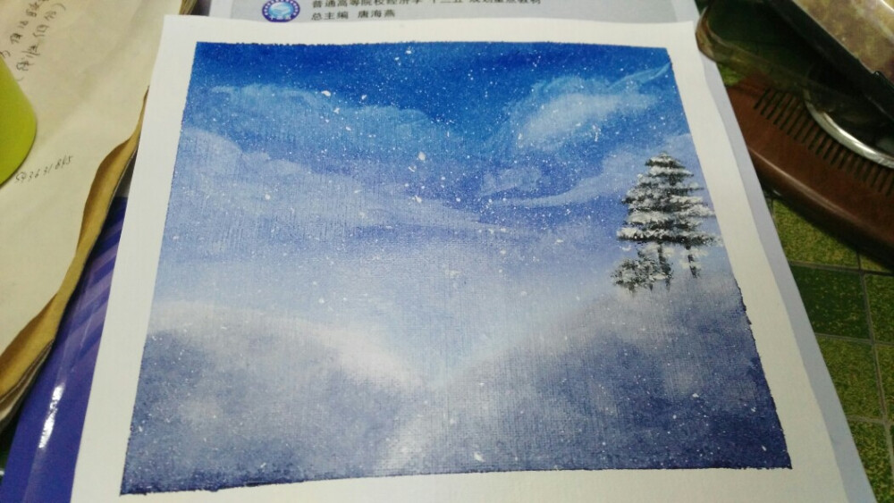 手绘 刀画 油画