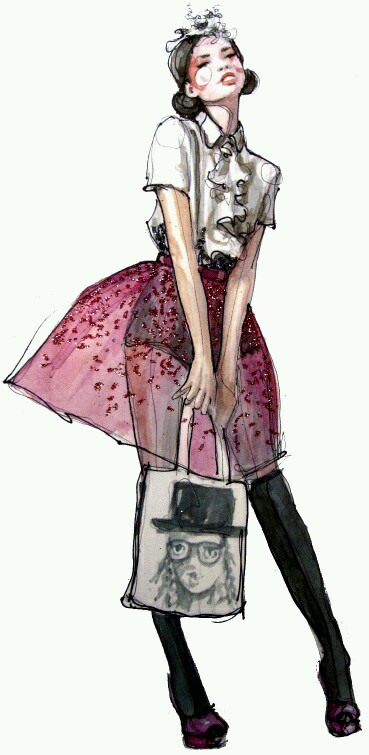 fashion illustration 时装画 #侵删#