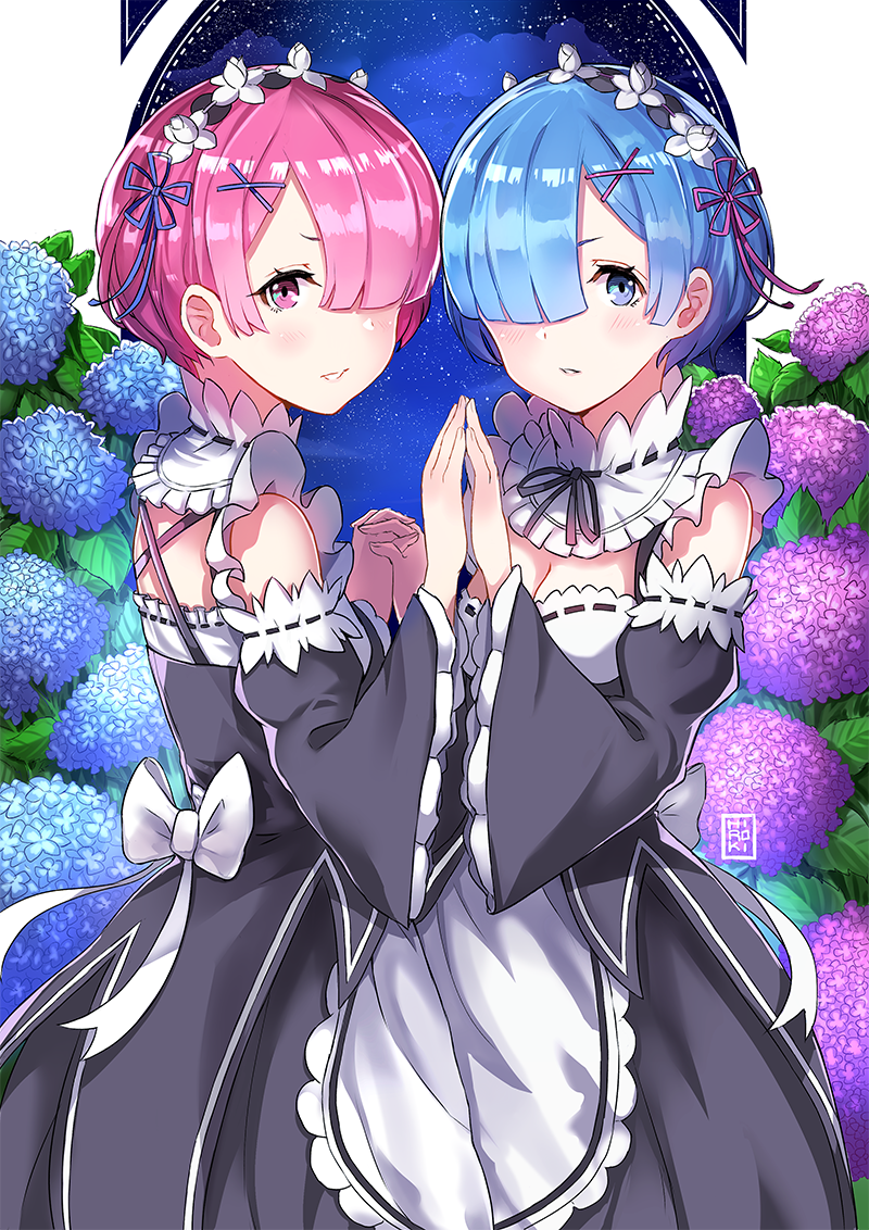 【侵删】Ram & Rem | ヒロキ p站_id=57334551