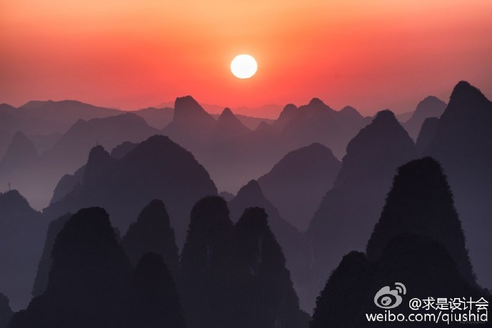 由设计师张京拍摄的桂林山水美景，希望通过镜头把心中对大自然风光美景的感动传达给每一个人。#求是爱设计#