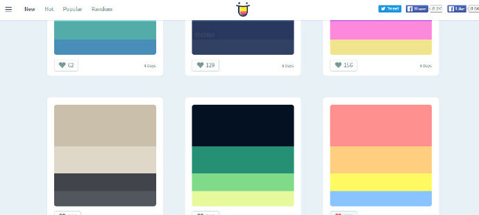 【喜欢配色却不知道如何下手？推荐很赞的色彩搭配工具给你】1、【gradifycss.com】 2、【colinkeany.com/blend】3、【palettr.com】4、【coolors.co/app】5、【casesandberg.github.io/react-color】6、【loriskumo.github.io/Brands-In-Colours】7、【colorhunt.co/tab】8、【sipapp.io】9、【chrisfoley.github.io/glitchtop】收起全文d