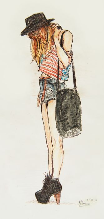 ❀ 手绘时尚插画 ❀