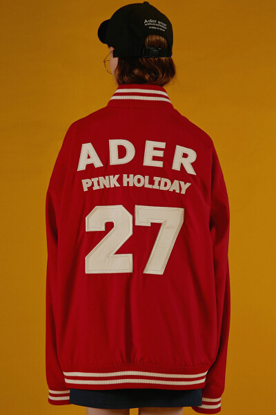 代购 『ADER error』韩国代购直邮 Pink holiday baseball 夹克外套