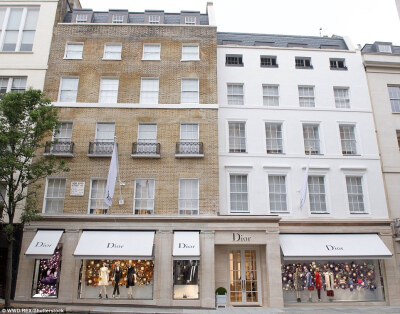 英国 Christian Dior 新开旗舰店室内装潢