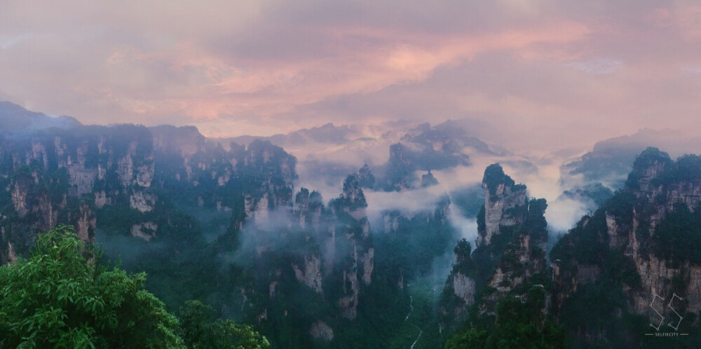 第二次来张家界，上一次是为了庆祝中考，这一次是陪他。醉美仙山，宛如画卷。