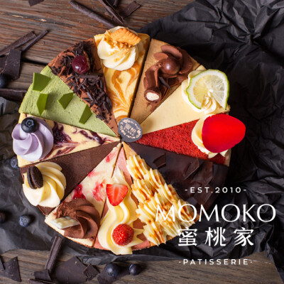 MOMOKO蜜桃家_芝士共和国12种 多口味下午茶 乳酪蛋糕 生日 端午