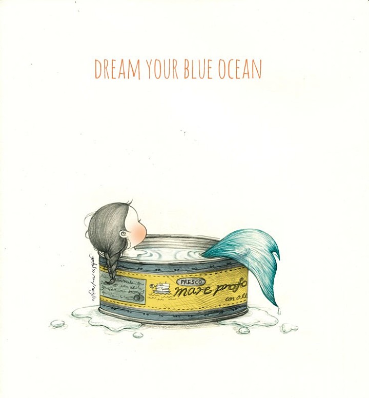 Dream your blue ocean
Don't be depressed when you are stuck in this moment.
You wil go to your big blue ocean with your own flow someday.