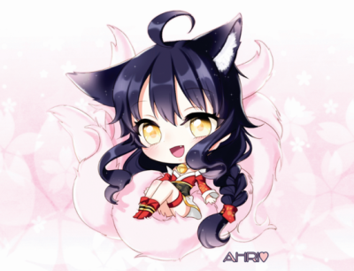 英雄联盟 LOL 阿狸 萌图 可爱 九尾妖狐 游戏 Ahri