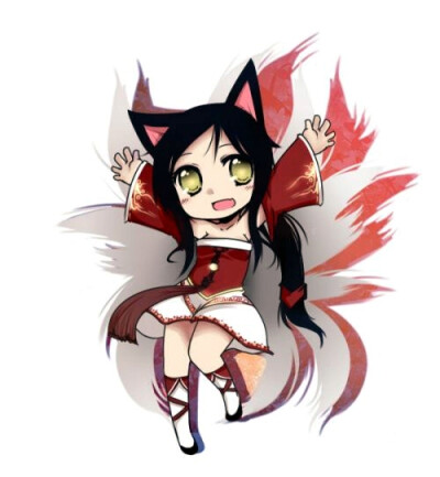 英雄联盟 LOL 阿狸 萌图 可爱 九尾妖狐 游戏 Ahri