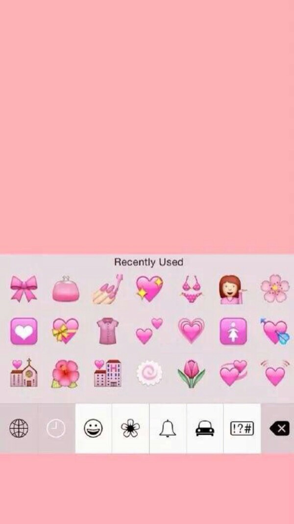 粉色 emoji 壁纸 锁屏 背景图 少女
