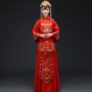 2016复古中式婚礼秀禾服 新娘结婚敬酒礼服