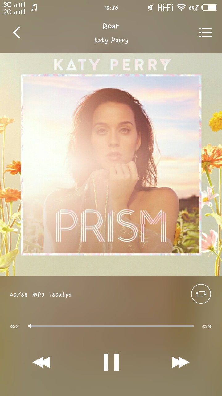 《Roar》是美国流行女歌手Katy Perry收录于《PRISM》的首支单曲，该曲由著名音乐制作人Max Martin和Dr. Luke共同进行制作，是Katy Perry和Bonnie McKee共同合作谱写的全新音乐作品，于2013年8月12日发行。该单曲是Katy Perry第三张录音室专辑《PRISM》的首播主打曲，发行一天后顺利登上全球50个国家和地区iTunes音乐下载榜冠军；截至2013年10月已在全球92个国家和地区登上iTunes下载榜冠军，从而创造了新的记录。《Roar》登陆美国iTunes音乐商店后一周内下载量超过557,000次，是Katy Perry有史以来最好的单曲首周成绩和在美国首周下载量最高的单曲。同时在美国Billboard单曲榜上榜三周后顺利登上冠军位置，成为Katy Perry职业生涯的第八支冠军单曲。