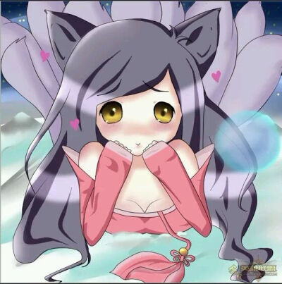 英雄联盟 LOL 阿狸 萌图 可爱 九尾妖狐 游戏 Ahri