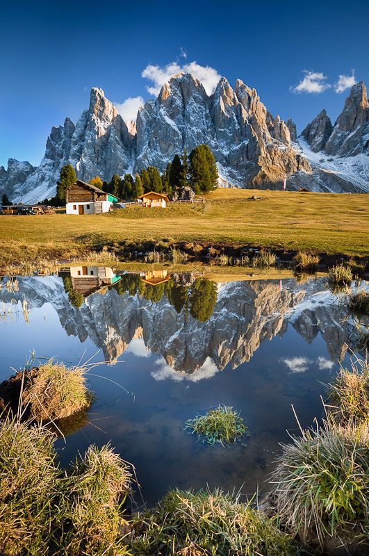 Fall Reflection in Dolomites - South Tyrol, Italy