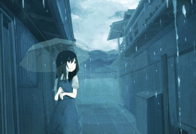 雨中