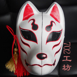 面具 狐狸面具 手绘 原创 和风 日系 日本 东瀛风格 传统 历史感