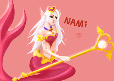 英雄联盟 LOL 娜美 萌图 可爱 唤潮鲛姬 游戏 人鱼 Nami