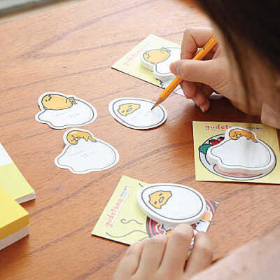 Gudetama 文具可爱蛋黄便利贴创意懒蛋蛋便签贴N次贴便条纸