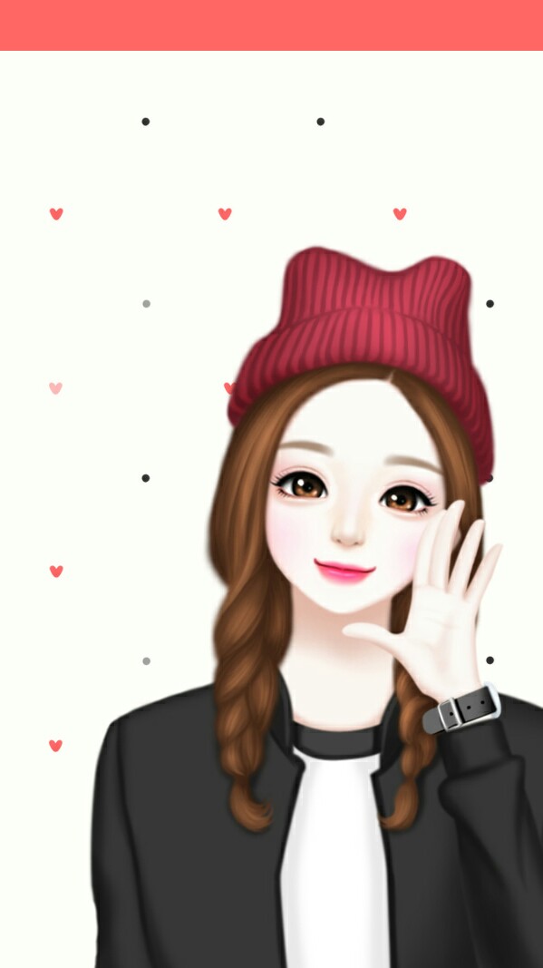 enakei 韩国手绘少女 高清手机壁纸 精致头像