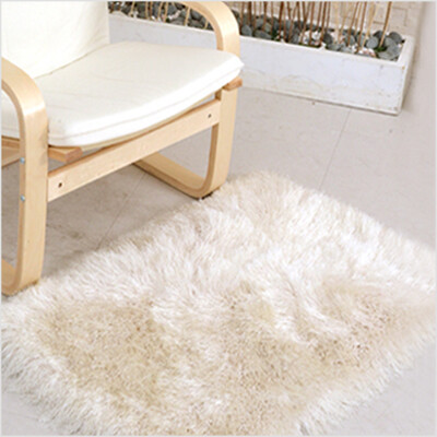 韩国长穗线条毛茸茸奢华长毛绒纯色地垫客厅脚垫门垫小地毯