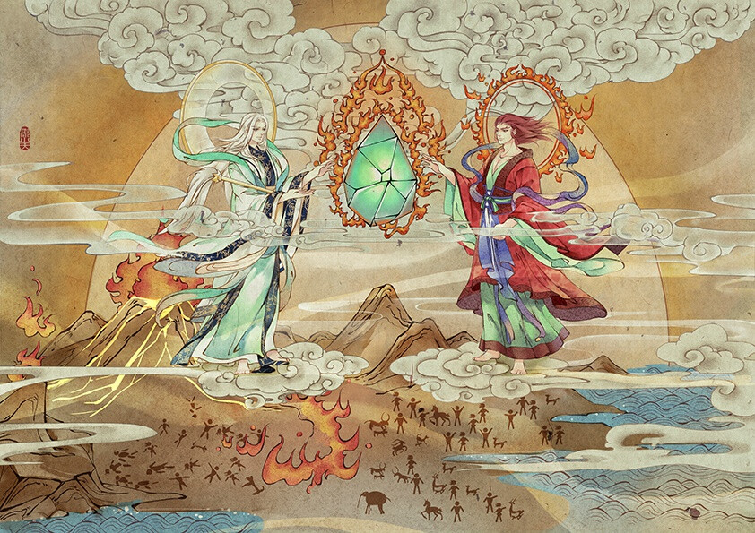 绘师：郭小天【太乙仙魔录】插画