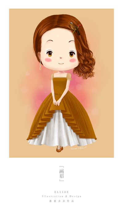 鸟儿新娘——画眉新娘
画眉象征：自由自在，无拘无束