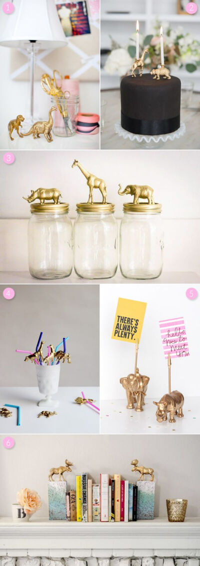 Love the gold animal craze and want to give it a try? Check out six awesome projects featuring DIY gold animals!