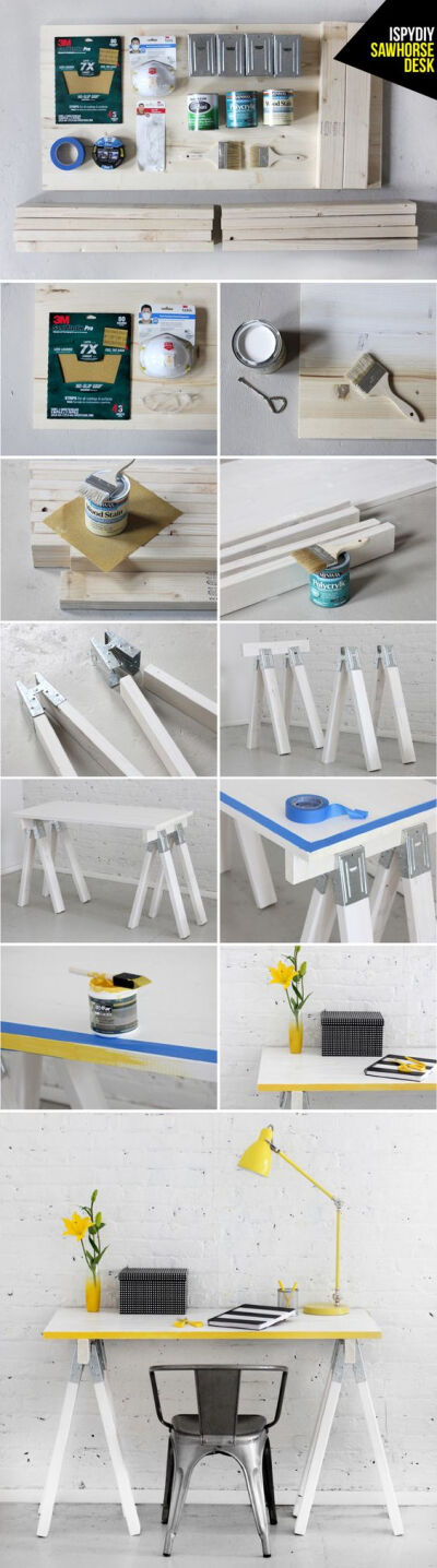 STEPS | Sawhorse Desk