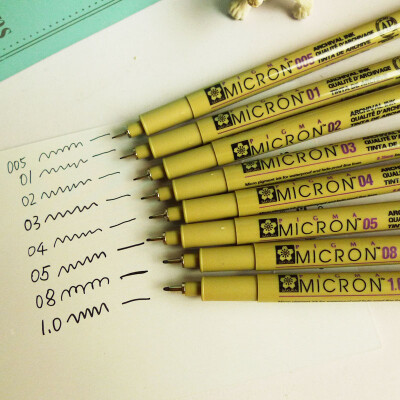超好用的防水樱花针管笔 绘图笔 线描笔 00510粗全